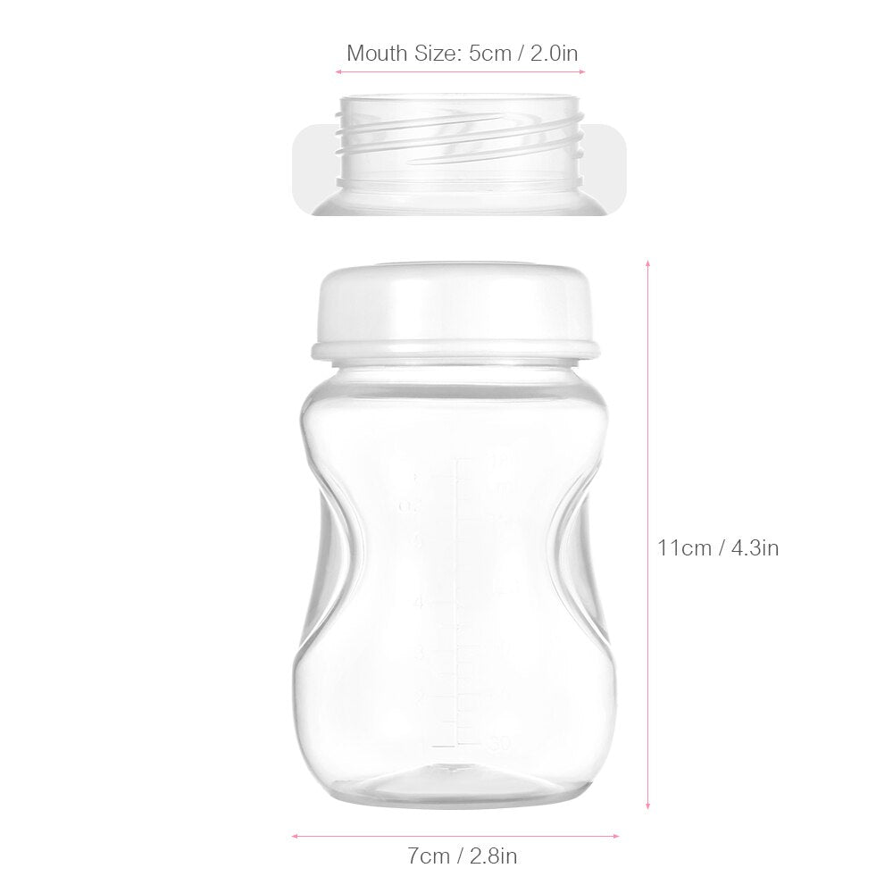 Breastmilk storage bottles